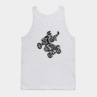 Quad Bike Freestyle Sketch Art Tank Top